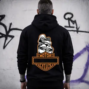 Biker Gift Hoodie – Skull Rider Motorcycle Graphic, Perfect Gift for Riders & Bike Lovers