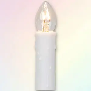 Northlight C7 Candle Christmas Outdoor Pathway Markers - 13.5" - Whe - Set of 10