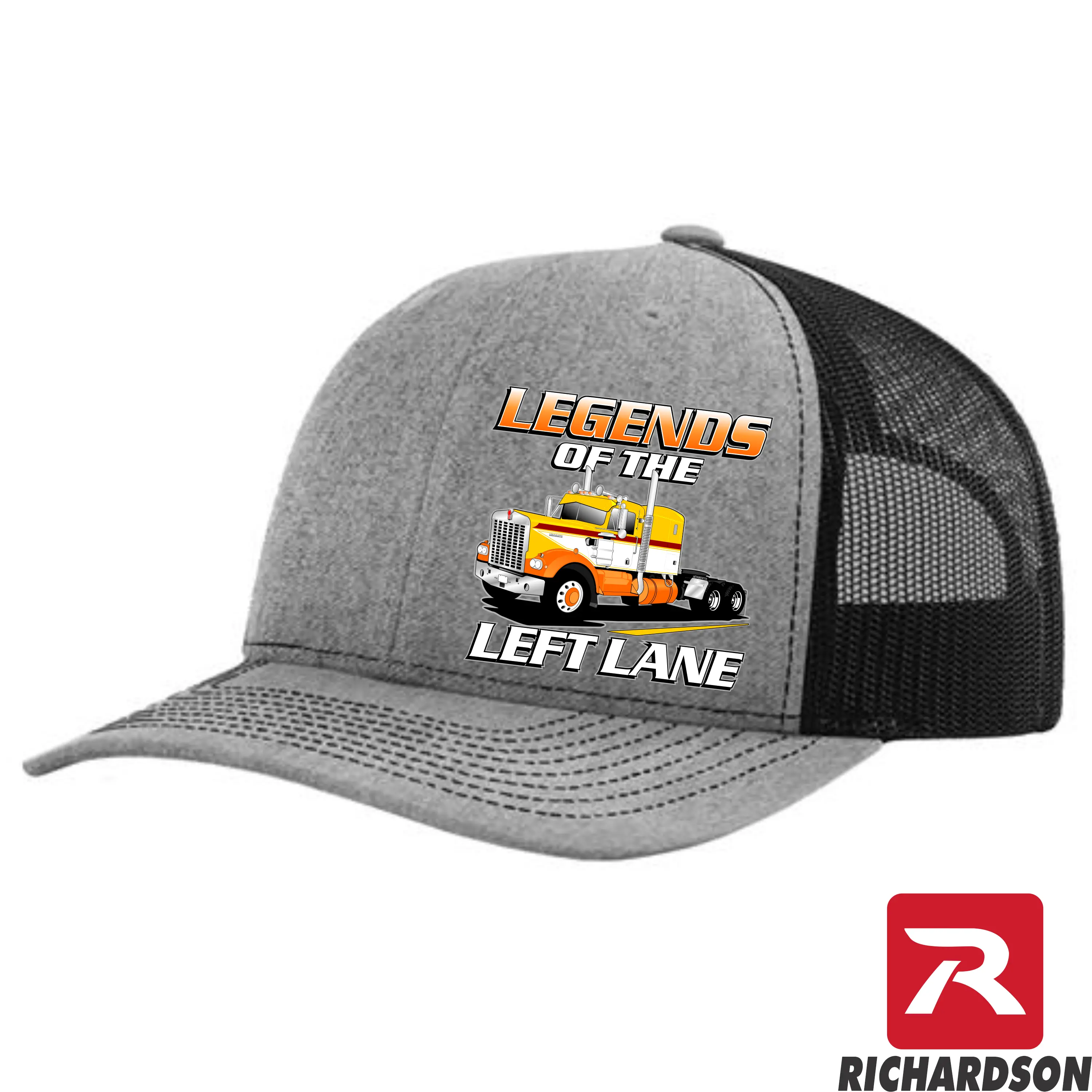 Legends of the Left Lane, 1974 Kenworth A Model Design, Richardson 112 Cotton Twill Trucker Hat, OSFM Sizing