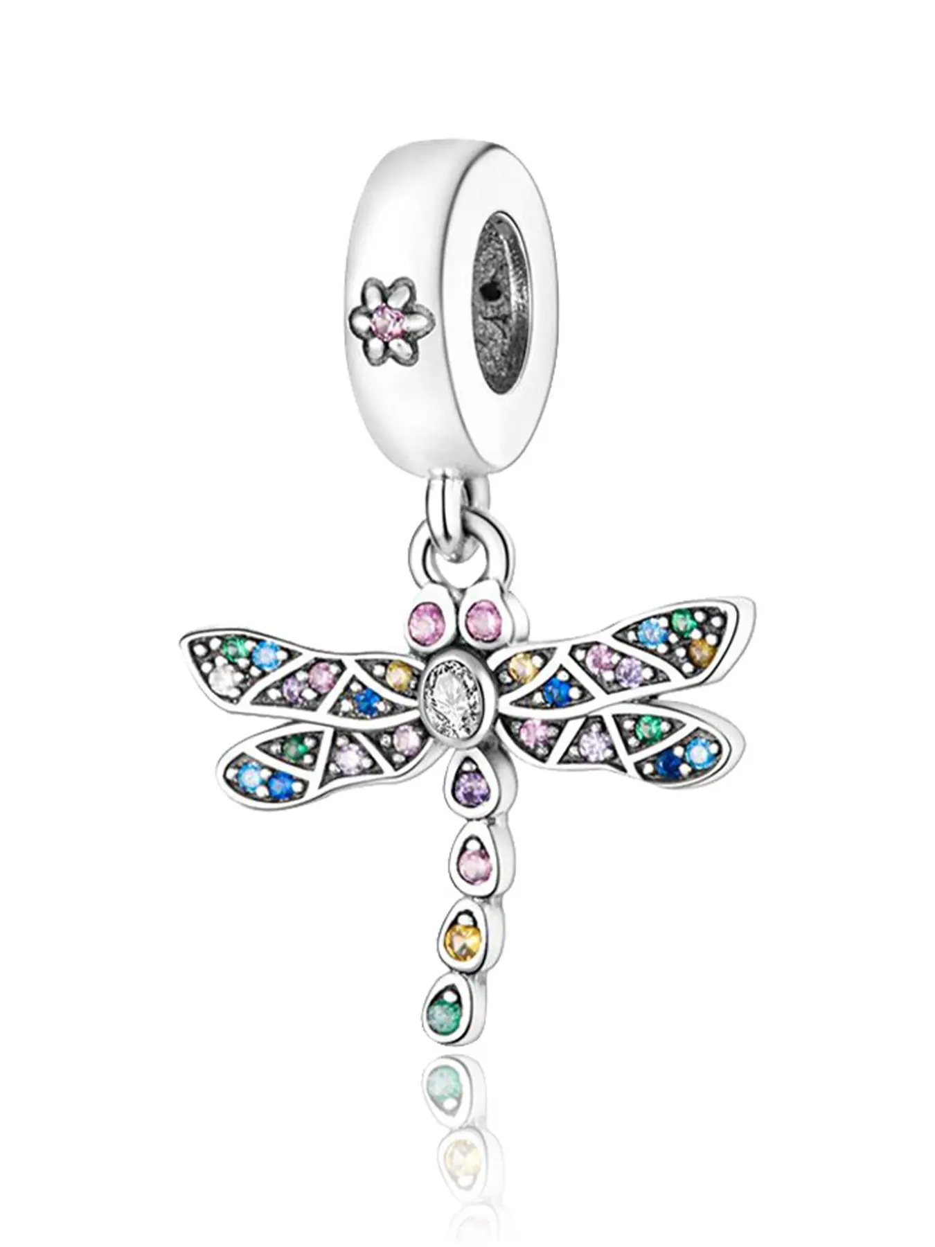 High-Quality Silver-Plated Dragonfly Pendant, Fashion DIY Jewelry Making Kit, Unique Minimalist Design, Perfect for Bracelets and Necklaces