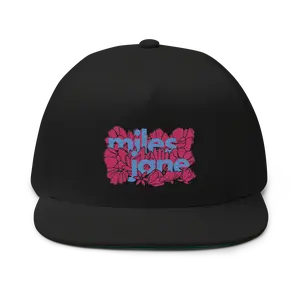 LTD. Ed MJ #005 - Floral  Neon - Flat Billed - Yupoong Snapback