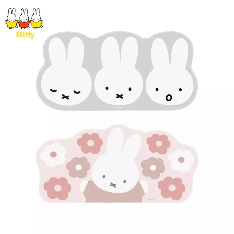 Kawaii Anime Miffy Rabbit Mouse Pad Cute Cartoon Computer Desk Pad Office Computer Keyboard Pad, Student Desk Pad