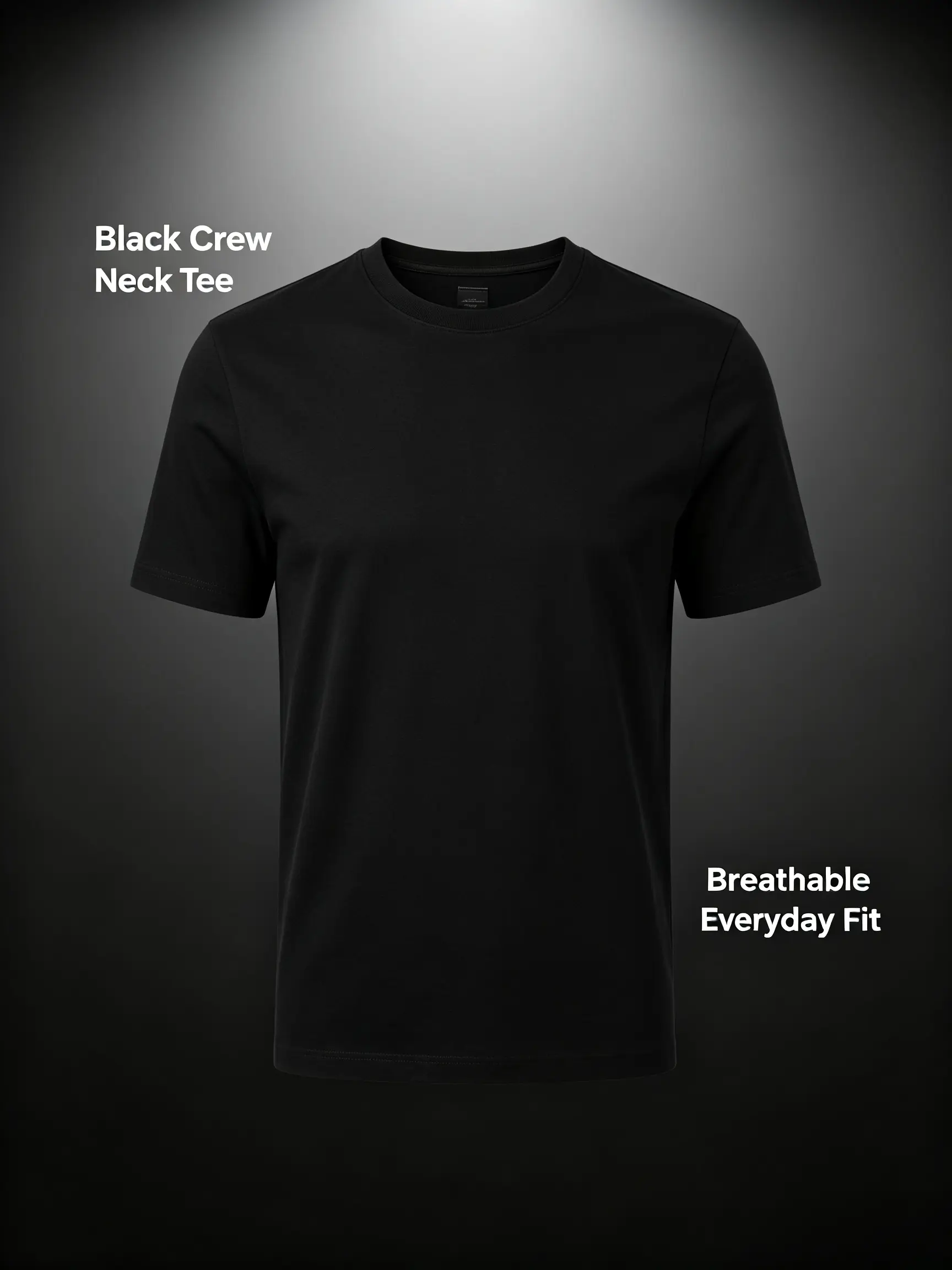 Men’s Basic Plain Crew Neck Short-Sleeves Activewear T-Shirt - Breathable, Comfortable, Ultra-Lightweight, Quick-Dry, Moisture-Wicking, Versatile Classic Fit Top for Gym, Outdoor, Home - $8.99