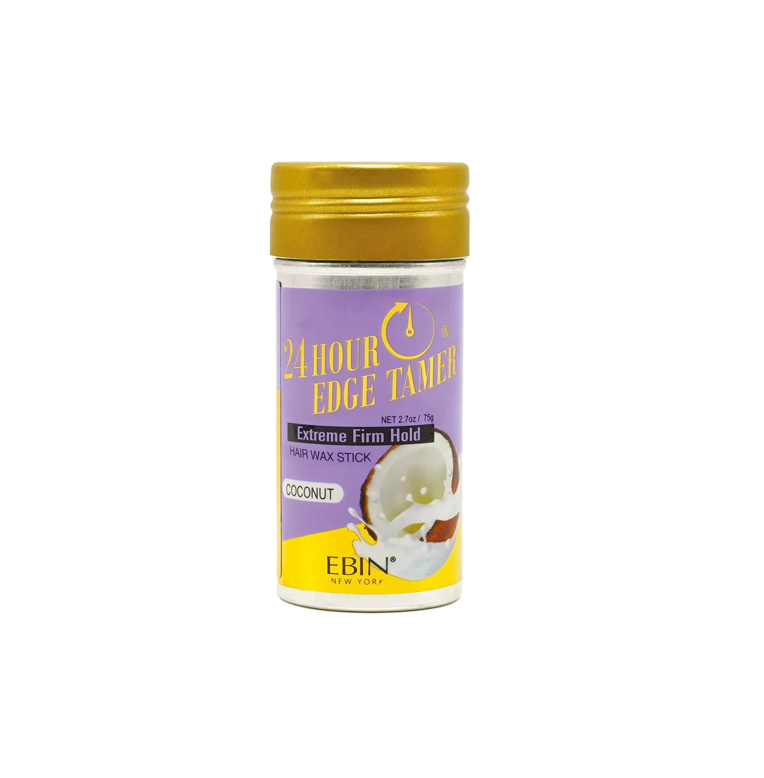 Sleek Hair Wax Stick for 24-Hour Edge Control, Humidity-Resistant Formula for All Hair Types, Coconut Scent, Travel Size - 2.7 oz, Beauty Products, Curly Hair