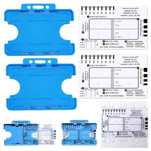 2pcs ECG 7 Step Ruler, Portable Assessment Tool for ECG/EKG Interpretation