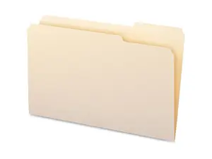 Business Source Legal-size 1/3-cut Manila File Folders