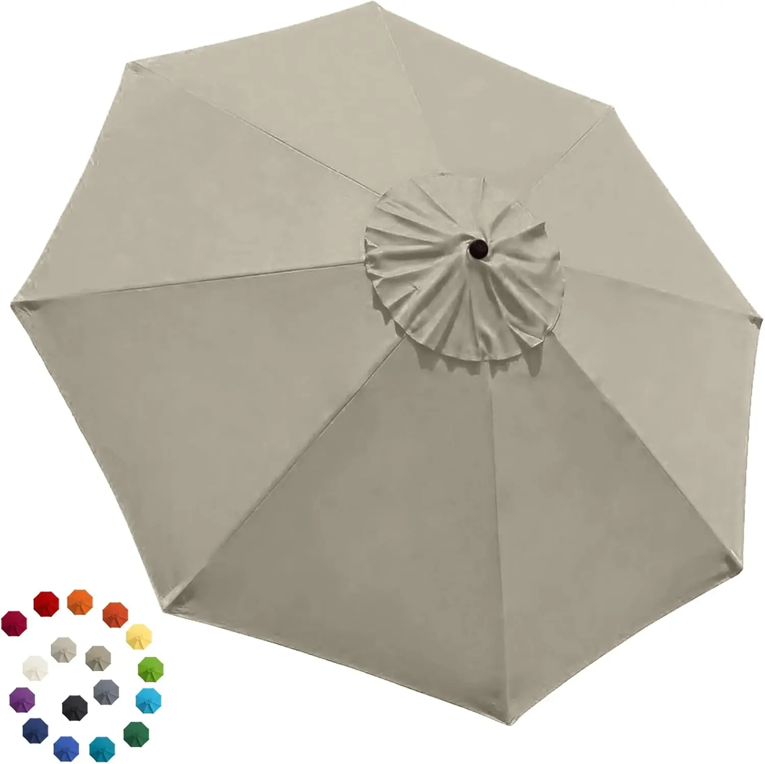 9-ft Patio Umbrella Replacement Canopy with 8 ribs