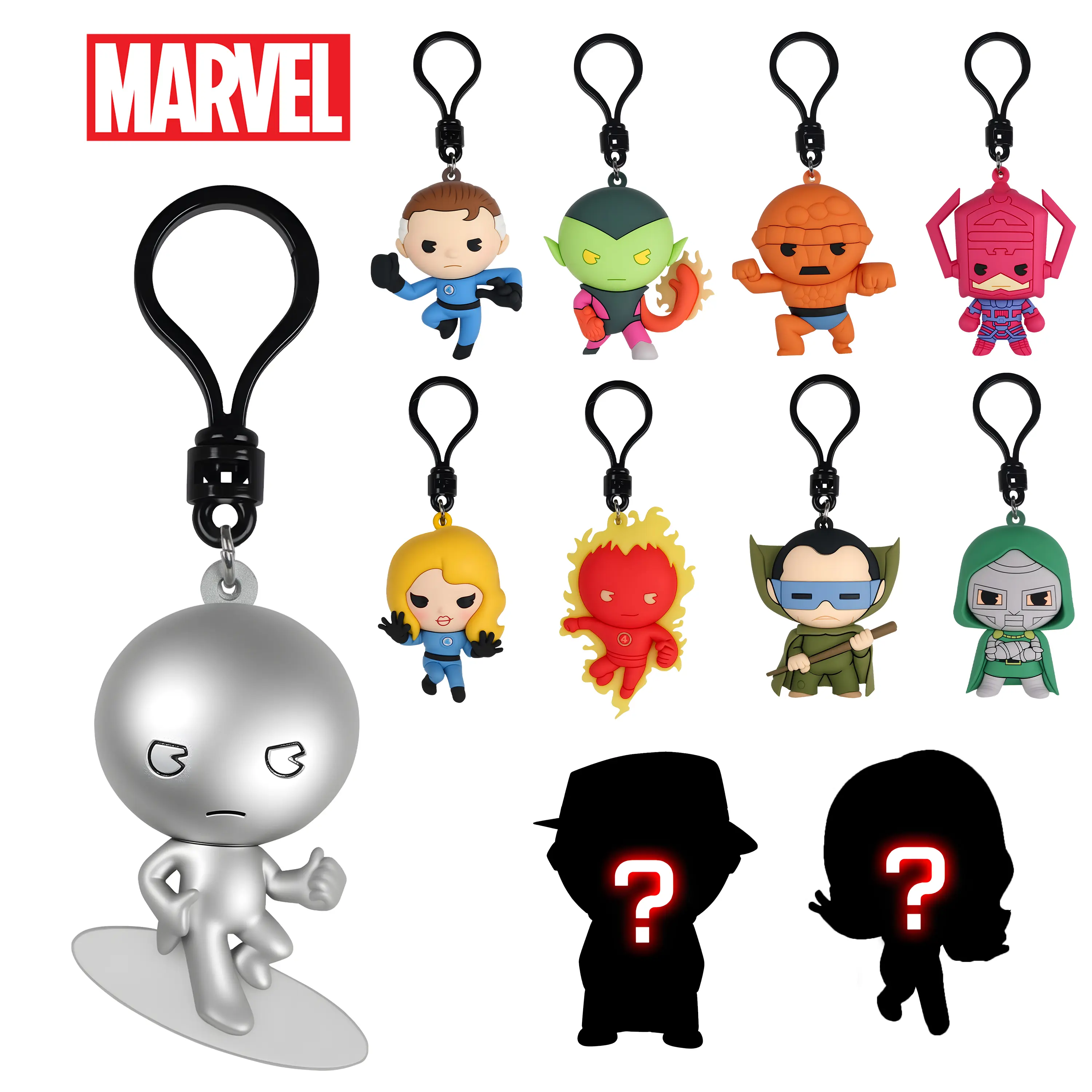Marvel Mystery Series 2 Superheroes Vinyl Figure Pendant Blind Box, Vibrant Design, Cute Vinyl Detail, Ideal for Birthday & Everyday Collecting, Portable