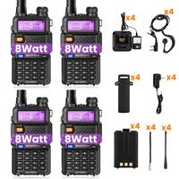 4 Pack UV5R 8W Black