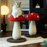 Extra-Large Mushroom-Shaped Cat Tree with Sisal Scratching  for Indoor Cats Home Natural scratch post scratcher vertical Scratching Post
