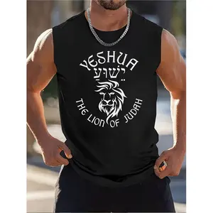 2D Flat Yeshua Lion of Judah Hebrew Text and Lion Head Design Round Acrylic Pendant Ornament Ideal for Home Decor and Car Interior Christmas Gift for Family Suitable for All Seasons