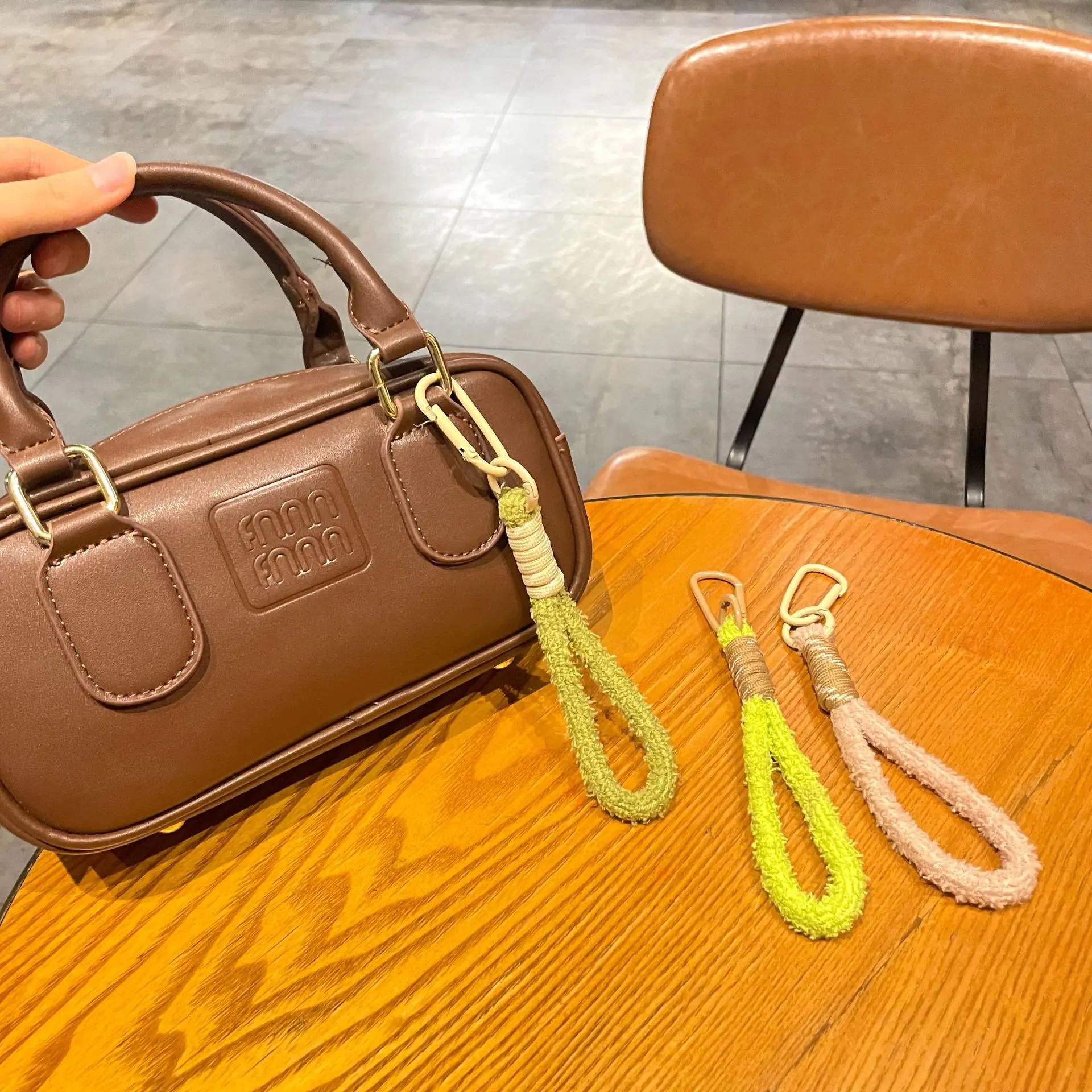 Stuffed braided lanyard key ring colorful small fresh mobile phone lanyard bag key pendant practical mobile phone chain Stuffed braided lanyard key ring colorful small fresh mobile phone lanyard bag key pendant practical mobile phone chain