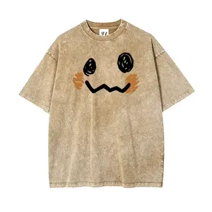 Unisex Pocket Monsters ed T-Shirt For Women And Men's Unisex Fit Batik Cotton Oversize Streetwear Menswear Super Sof Relaxed Everyday Shirt
