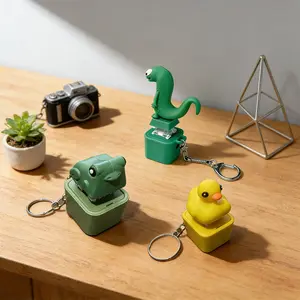 This lizard snake button keychain, Trendy cute keychain, makes a sound when pressed to relieve stress. It's a fun gift for Valentine's Day, Mother's Day, Father's Day. It's suitable for office stress relief, party gifts and decorative items on bag