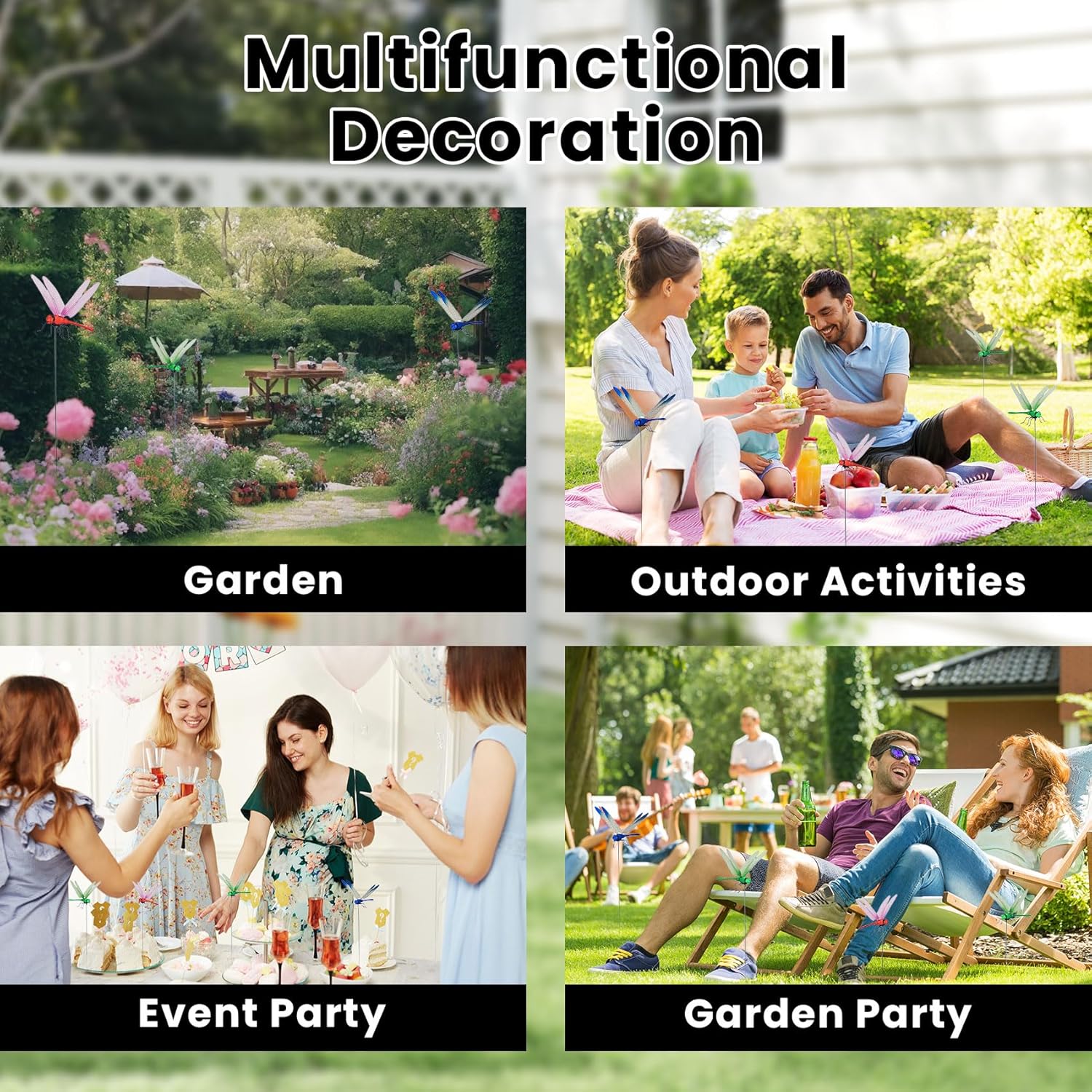 Dragonfly Clip,3D Dragonfly Garden Stakes Decor,Fly Deterrent,Dragonfly Humming Bird Stakes,Deer and Horse,Bird and Fly Scare Devices for Indoor Outdoor Garden (8pcs) Dragonfly Clip,3D Dragonfly Garden Stakes Decor,Fly Deterrent,Dragonfly Humming Bird Stakes,Deer and Horse,Bird and Fly Scare Devices for Indoor Outdoor Garden (8pcs)