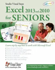 USED-Excel 2013 and 2010 for Seniors: Learn Step by Step How to Work with Microsoft Excel by Studio Visual Steps (Paperback)