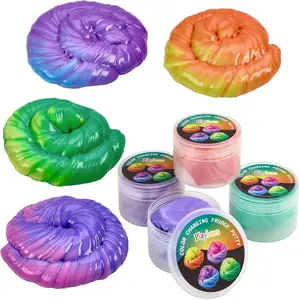 Color Changing Therapy Putty 4 Pack - Silly Mini Putty Thinking Slime for Sensory Play, Educational Games, Fidget Putty 8-15 - Heat Sensitive Magical Color Shifts - Slime Favors 2 Oz