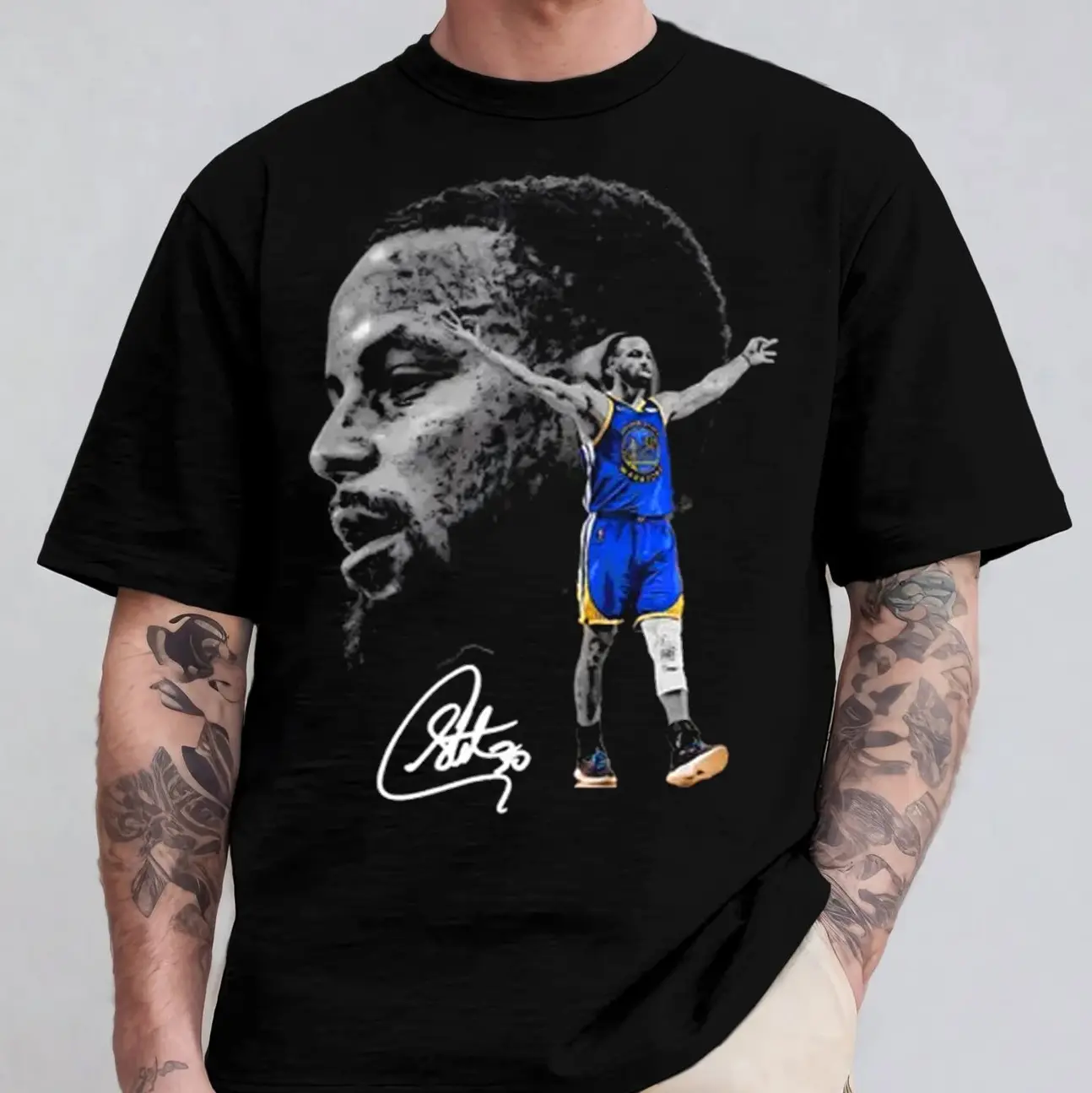 Stephen Curry Design For Fan Basketball Star Graphic Tee Shirt