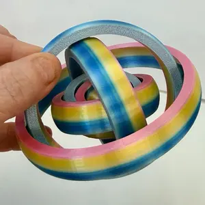 3D Printed Gyroscopic Fidget Ring – Smooth Spin, Stress Relief