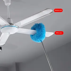 Ceiling Fan Cleaning Tool with Extendable Pole, Adjustable & Detachable Blades, for High Ceilings, Windows and Furniture