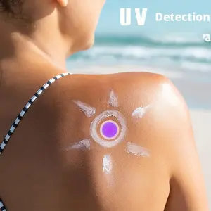 20 pieces of UV color-changing stickers, transparent UV sunscreen detection stickers, summer sunscreen reapplication UV color-changing stickers
