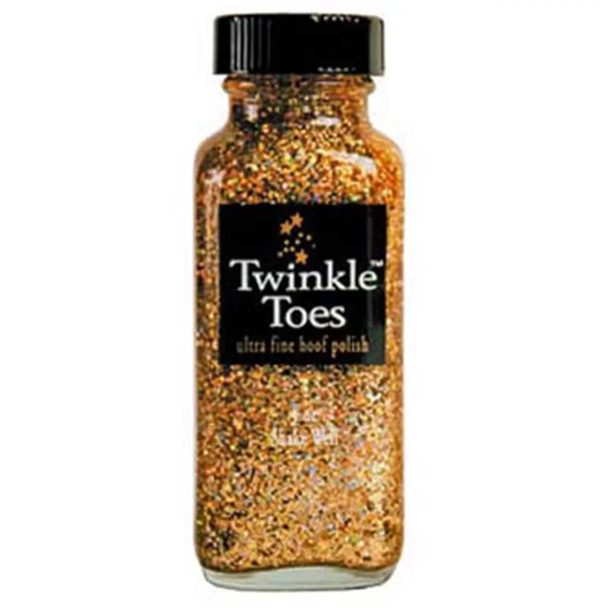 Twinkle Toes Glitter Hoof Polish for All Disciplines of Riders, High-Gloss Finish with Shimmery Flicker Effect, Seals and Protects Hooves, 4 oz, Riding