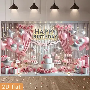 Happy First Birthday Backdrop Tapestry Wall Hanging Photography Background One Happy Dude Banner for Baby Birthday Family Party Home Room Celebration Decor Polyester Fabric