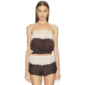 Frankies Bikinis Rosie Silk Sleeveless Blouse in Gift Wrap