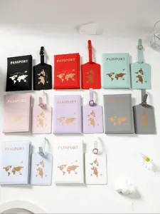 Minimalist Solid Color Passport Cover Case, Multi-functional Travel Passport Holder, PU Leather Passport Case for Men & Women, Passport Wallet