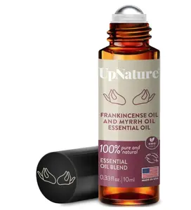 Frankincense Oil and Myrrh Essential Oil Roll On - 100% Natural Aromatherapy Blend Roller for Skin