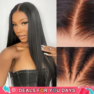 BGMgirl Hair Straight Pre-Bleached Pre Plucked Pre Cut 7*5 & 9*6 HD Lace Wear Go 180% Density Glueless Closure Wig Human Hair Frontal Wig #DealsForYouDays