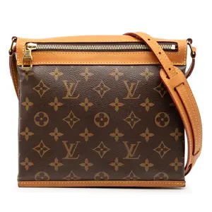 Pre-owned Louis Vuitton Canvas Shoulder Bags Saumur Messenger PM Monogram Shoulder Bag