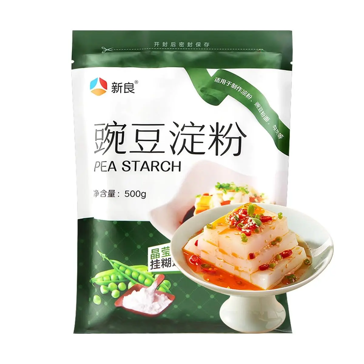 XINLIANG Pea Starch 500g - Premium Food Grade Powder for Thickening Sauces, Gravies, and Baking