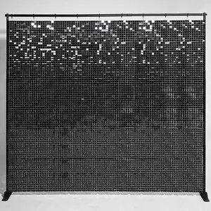 Yescom 10'x8' Sequin Shimmer Wall Backdrop (Sturdy Stand Included)