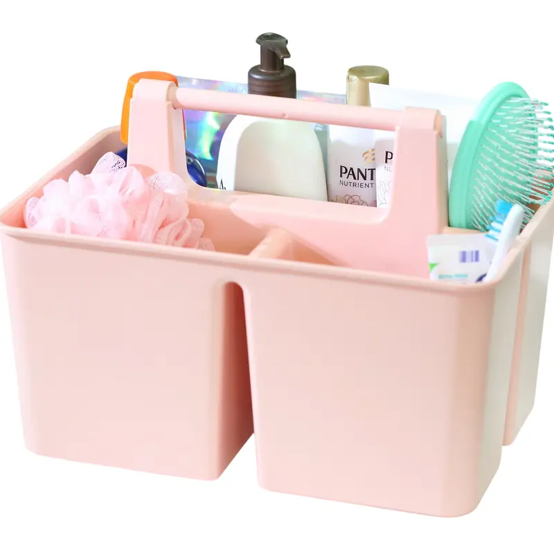 Enjoy Organizer-Shower Caddy Organizer with Handle, 3 Compartments, Portable Storage Bin for Bathroom, Dorm, Gym -Made In USA