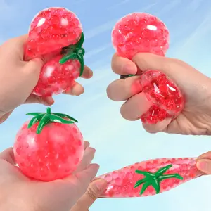Stress-relief gadget, decompression colorful bead ball, venting and stress-relief office toy, water ball, fruit ball, tomato