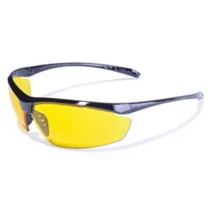 212 MAIN Safety Lieutenant Glasses - Shatterproof Polycarbonate Yellow-Tint Lenses, Aerodynamic Military-Spec Design, UV400 Filter for Hunting, Outdoor Activities