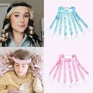 Women's Heat-Free Octopus Hair Curler, Soft Sleep Hair Band for Long Hair, Gentle and Safe, Blue/ Clip, Overnight Curling, Durable Clips