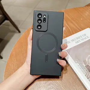 Luxury Wireless Charging Magnetic Mobile Phone Case, for Samsung Galaxy Note 20 Ultra 5G Soft Protective Case