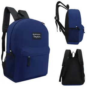 17" Wholesale Backpacks In Navy - Wholesale Case of 24 Bookbags