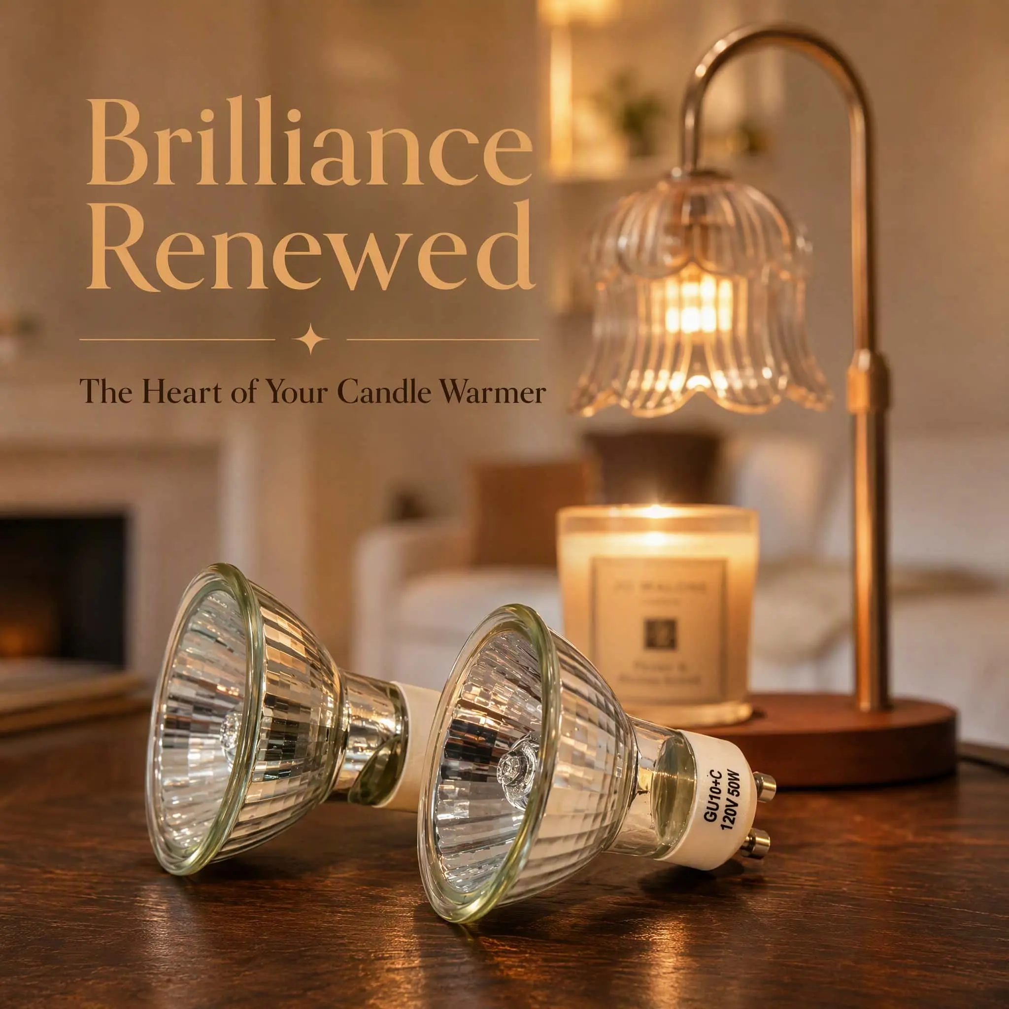 candle warmer lamp Bulbs - Scented Lamp (Replacement Bulb), 2-Pack, 120V-50W, Candle Light/Scented Lamp, Wax Melting Lamp, Essential Replacement Bulb