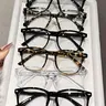 Unisex Solid Color & Leopard Print Eyeglasses, Trendy Casual Glasses for Everyday Use, Fashion Accessory for Outdoor Activities, Fashionable Eyeglass, Stylish Glasses, Trending Glasses, Tortoiseshell Glasses, Trendy Frames, Leopard Pattern Frames, Eyewear