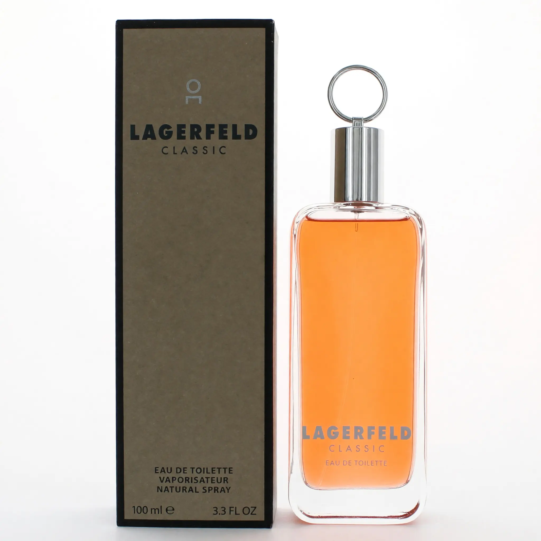 Lagerfeld Classic by Karl Lagerfeld, 3.3 oz EDT Spray for Men, Woody Spices, Spicy