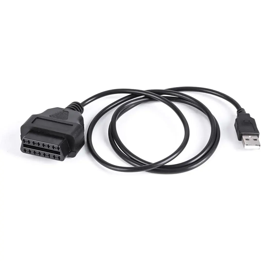 Automobile OBD  Pin to USB Automobile Diagnostic Tools OBDII Male Cable for Car Extension Cord Connector Power Supply Cable