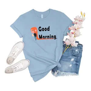 T-Shirt Unisex Good Morning Lorax Scene Good Morning Friend Family Gift For Men Short Shirt Girl Sleeve Novelty Tee Women