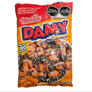 Montes Damy Milk Peanut Crunch Candy - 100 Pieces - Snack, Bonbon