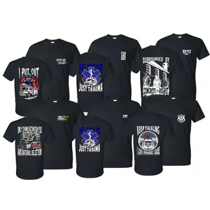 FIRST RESPONDER SHIRT - SHIRTS - T-SHIRTS - EMS - PARAMEDIC - EMT - FIREFIGHTER - POLICE - CORRECTIONS - DISPATCHER HOODIE - DIRECT-TO-FILM GRAPHIC BY BIGTHREE APPAREL LLC Casual Cotton Long Long Sleeves