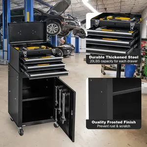 New 3-Drawer Rolling Tool Chest with Wheeks, Detachable Large Tool Cabinet Mobile Steel Tool Storage Organize