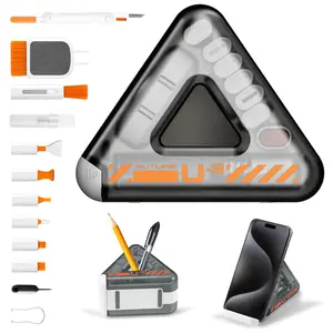25-in-1 Multifunctional Keyboard Cleaning Kit Laptop Cleaner, All-in-1 Computer Screen Cleaning Brush Tool, Multi-Function PC Accessories Electronic Cleaner Kit for iPhone iPad Macbook Earbud Camera Monitor Camera Lens