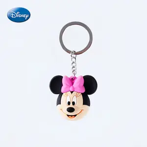 1PC Disney Officially Licensed Keychain Minnie Daisy Cute Cartoon Key Ring Creative Fashion Trend Backpack Decorations Cell Phone Car Key Hanging Creative Desktop Ornament Christmas Birthday Anniversary Valentine Day Gift For Friends And Family